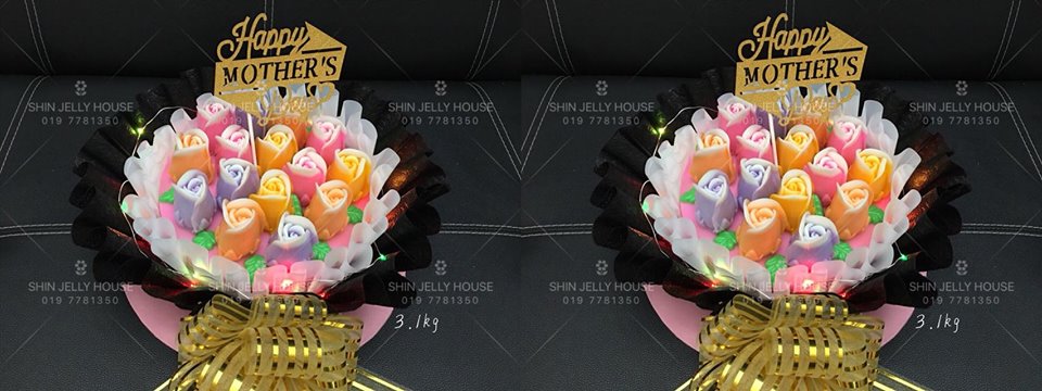 立体玫瑰花花束燕菜 3D Rose Jelly Bouquet