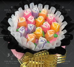 【C008】 立体玫瑰花花束燕菜 "3D Rose Jelly Bouquet"